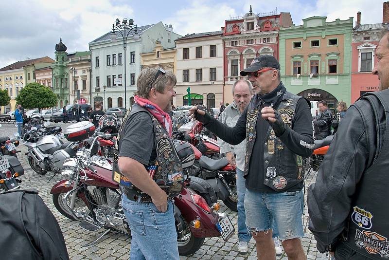 Hranická motomše pořádaná klubem Harley Owners Group