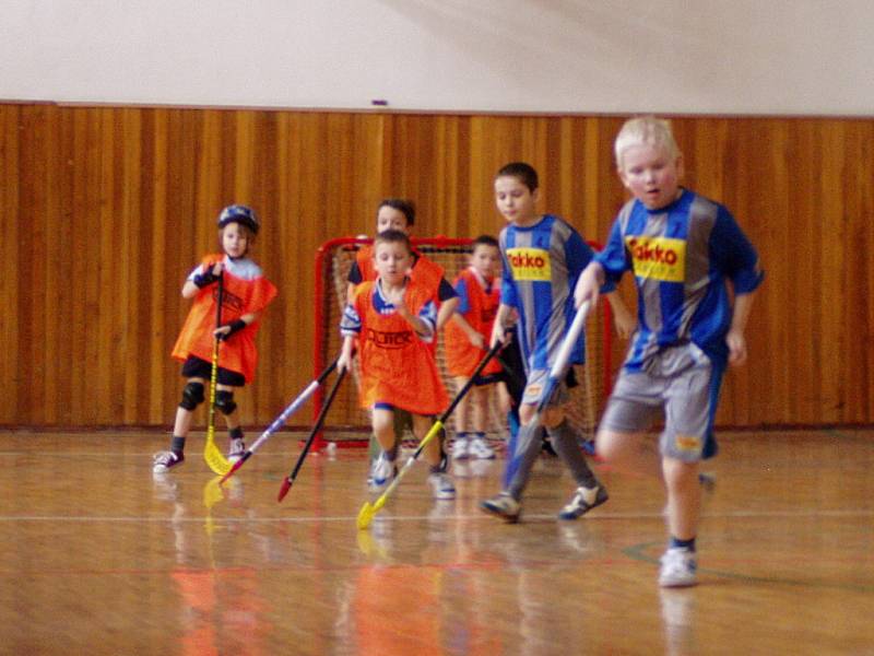 K odvetnému přátelskému utkání přijeli v sobotu 28. března do Hranic mladí florbalisté z Domu dětí a mládeže v Kojetíně. 