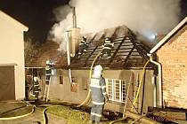 Požár domu v Opatovicích
