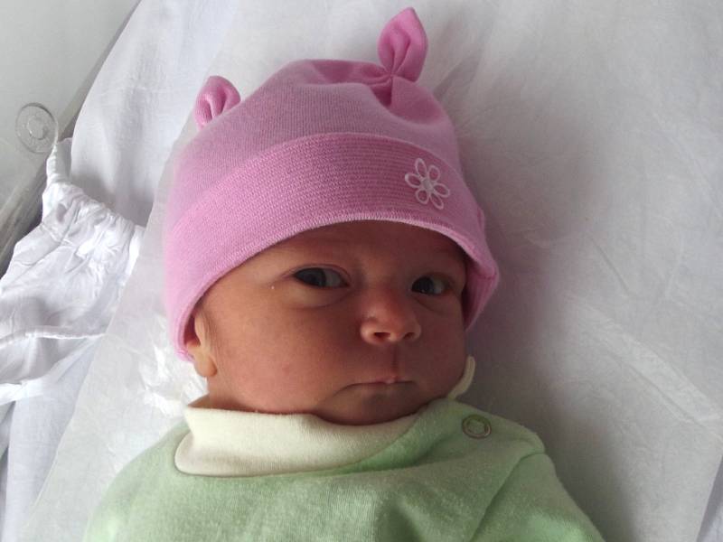 Sofie Soukupová. Svésedlice, narozena dne 27. května 2013 v Přerově, míra: 48 cm, váha: 2988 g 
