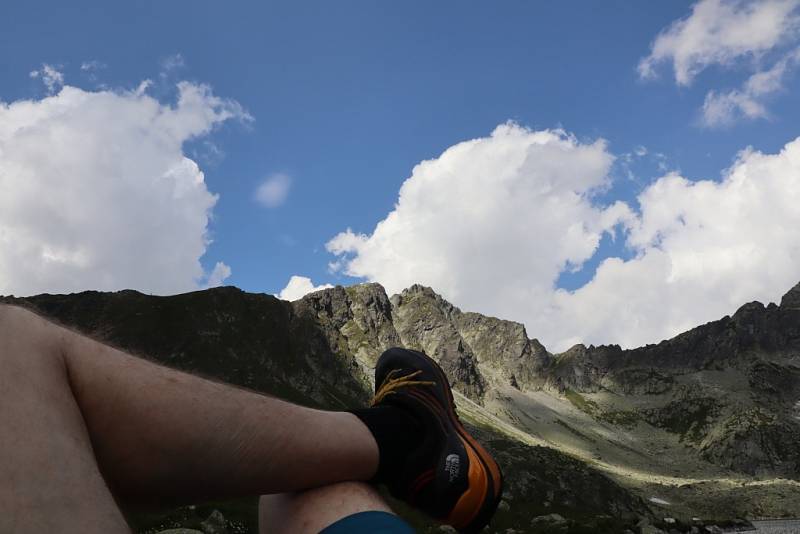 Na největší pleso na slovenské straně hor, Velké Hincovo pleso.