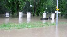 Park Čs. legií v Hranicích pondělí 17. května ve 17.40 hodin