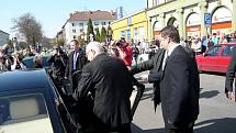 Prezident Klaus a česká delegace na cestě do Krakova v Bohumíně 