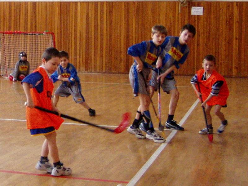 K odvetnému přátelskému utkání přijeli v sobotu 28. března do Hranic mladí florbalisté z Domu dětí a mládeže v Kojetíně. 