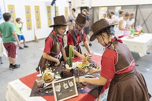 Trio dívek z drahotušské školy zaujalo v obrovské konkurenci porotu nejen kreativním receptem, ale i dokonalými kostýmy. foto: archiv pořadatelů