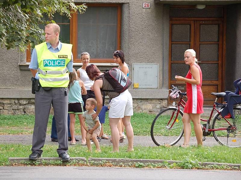 Požár stodoly v Brodku u Přerova 