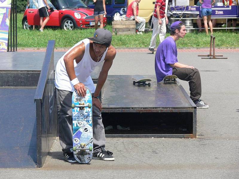 V sobotu 4. června proběhly v lipnickém skate parku závody vyznavačů skateboardu.