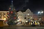 Vánoční náměstí v Hranicích. Ilustrační foto