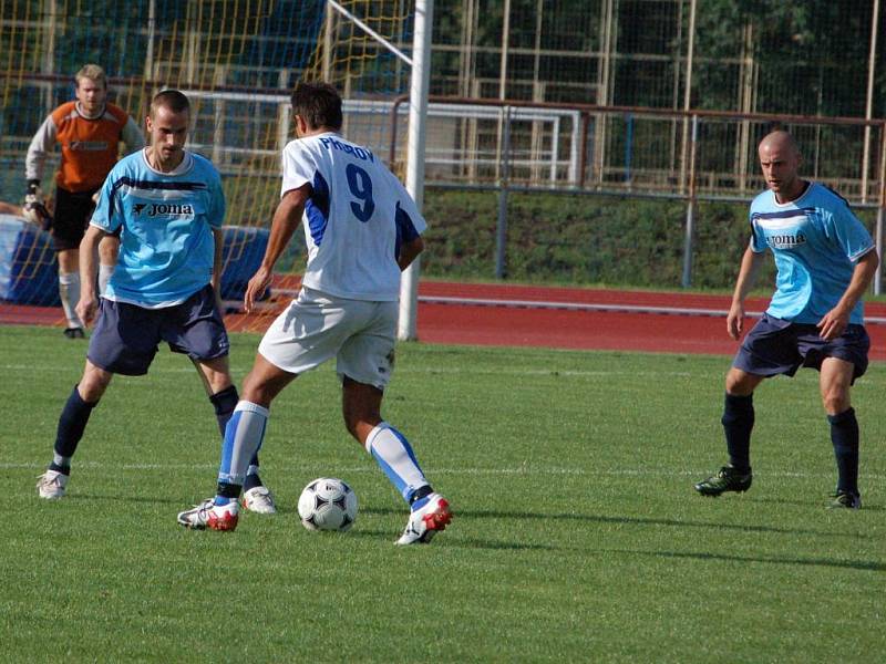 1. FC Přerov porazil v derby Kozlovice 2:1.