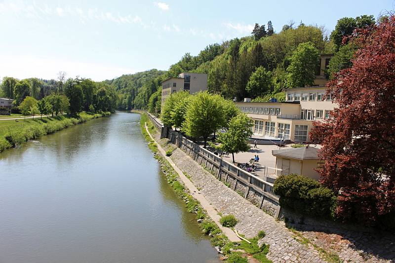 Lázně Teplice nad Bečvou. Lázeňská kolonáda.