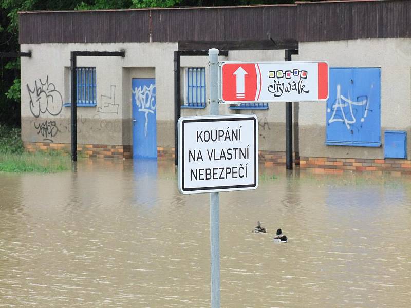 Zahrádkářská kolonie u Laguny v Přerově a okolí Střediska volného času Atlas a Bios v Přerově.