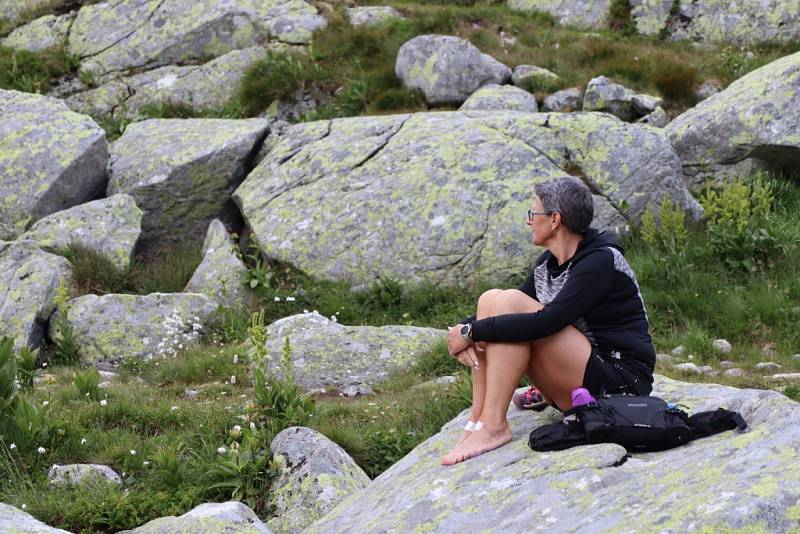 Na největší pleso na slovenské straně hor, Velké Hincovo pleso.