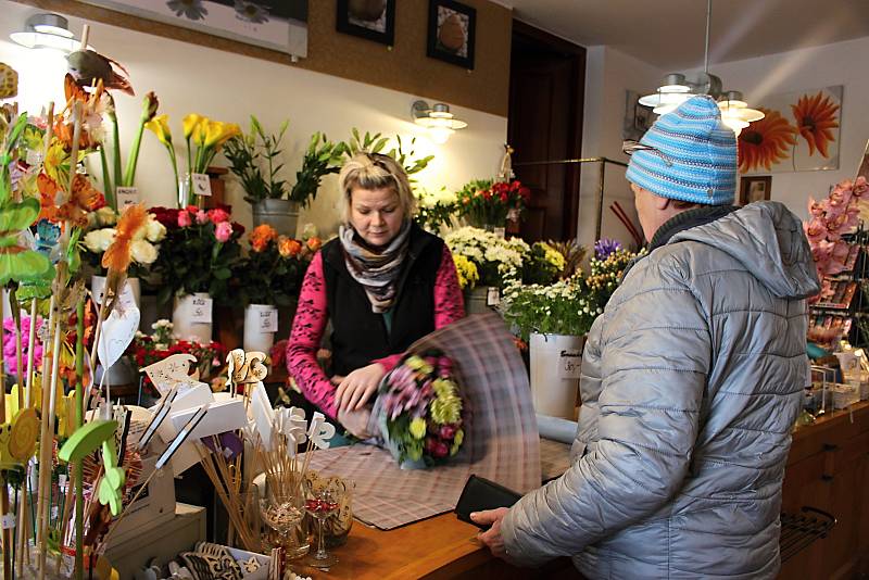 Hranická floristka Olga Němcová