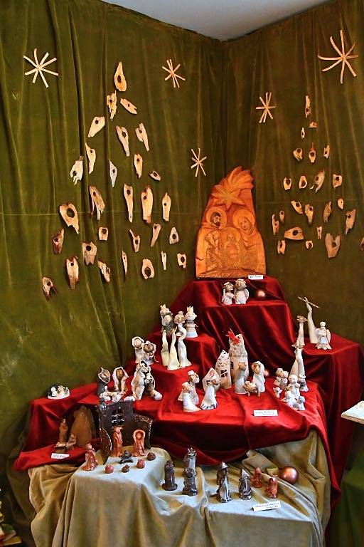 Vernisáž Tradiční výstavy betlémů v hranické Galerii M+M, 18. listopadu 2022.