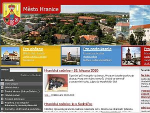 Web hranické radnice