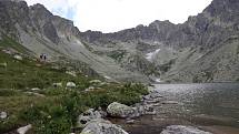 Na největší pleso na slovenské straně hor, Velké Hincovo pleso.