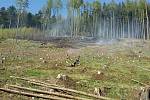Požáru lesního porostu v místní části Bělotína Nejdek