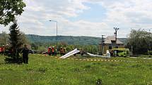 Nehoda větroně v blízkosti drahotušského letiště - 8. května 2019