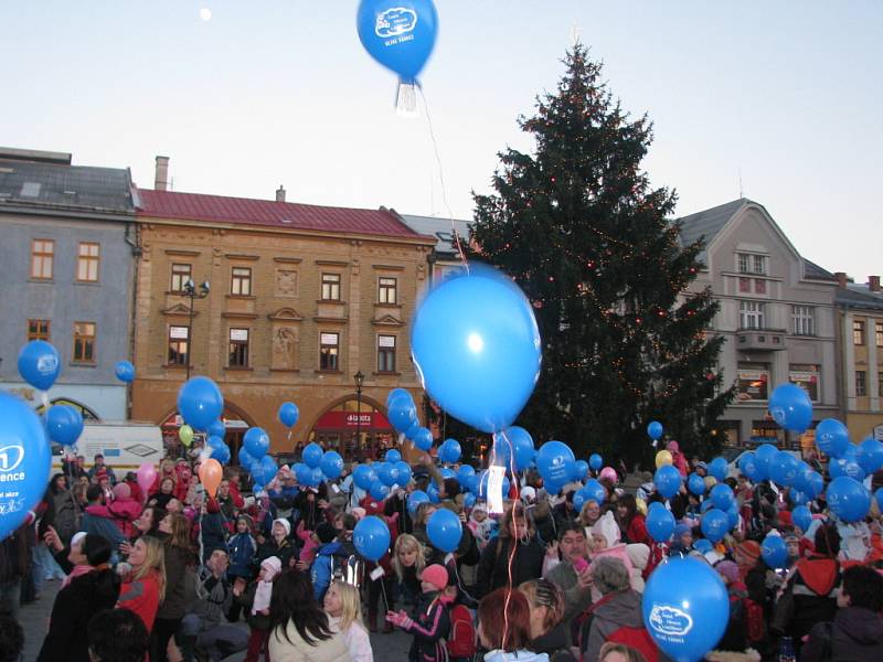 Balonky na hranickém náměstí