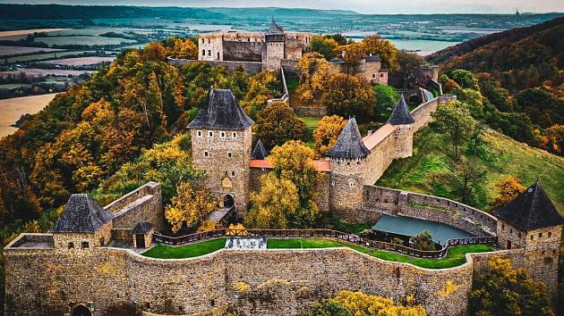 Středověký hrad Helfštýn na Přerovsku.