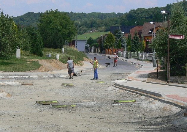 Opravy Skalní ulice v Hranicích