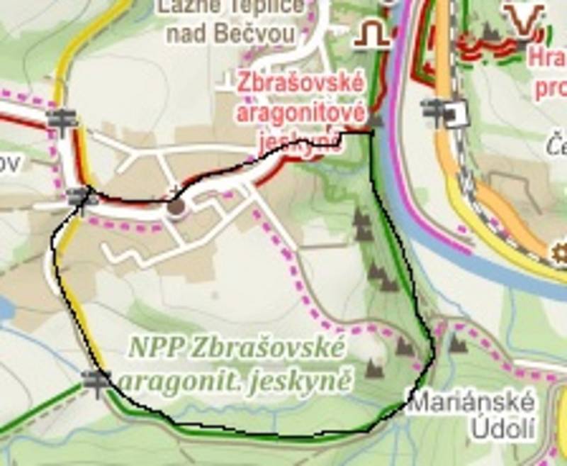 Poznejte s Domečkem krásy Hranic a okolí - první trasa: kratší, asi 5 km.