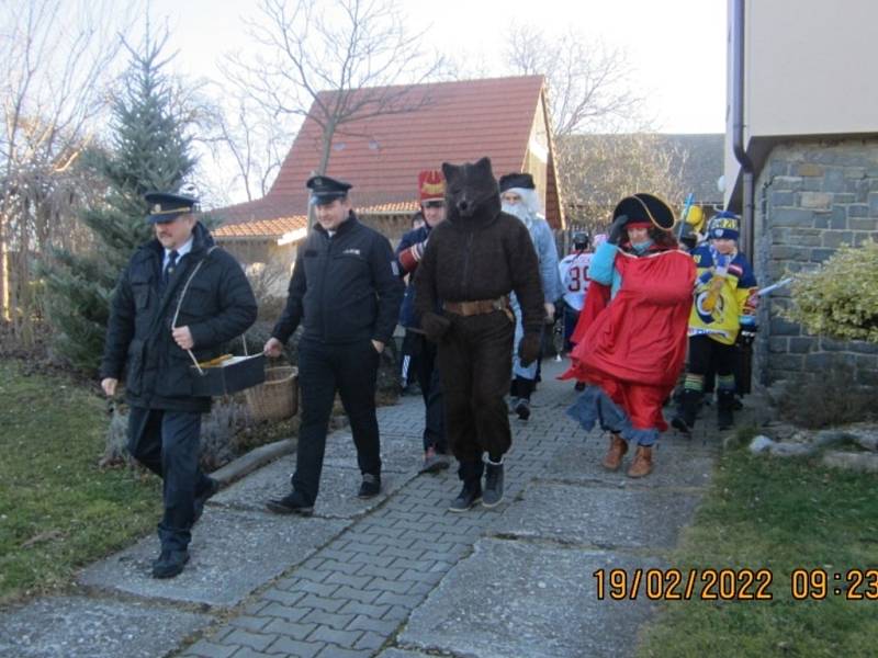 Vodění medvěda ve Skaličce, sobota 19. února 2022.