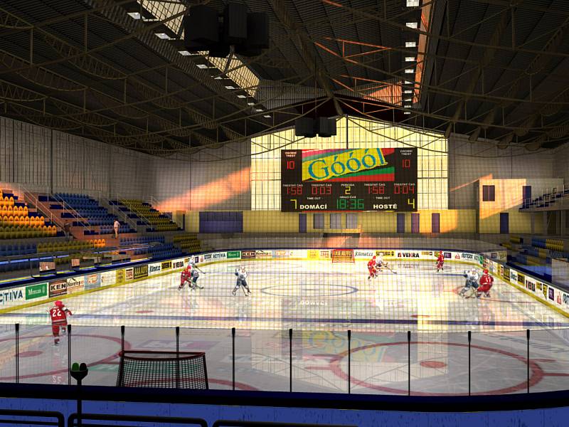 Předběžná podoba toho, jak bude vypadat zrekonstruovaný zimní stadion v Přerově.