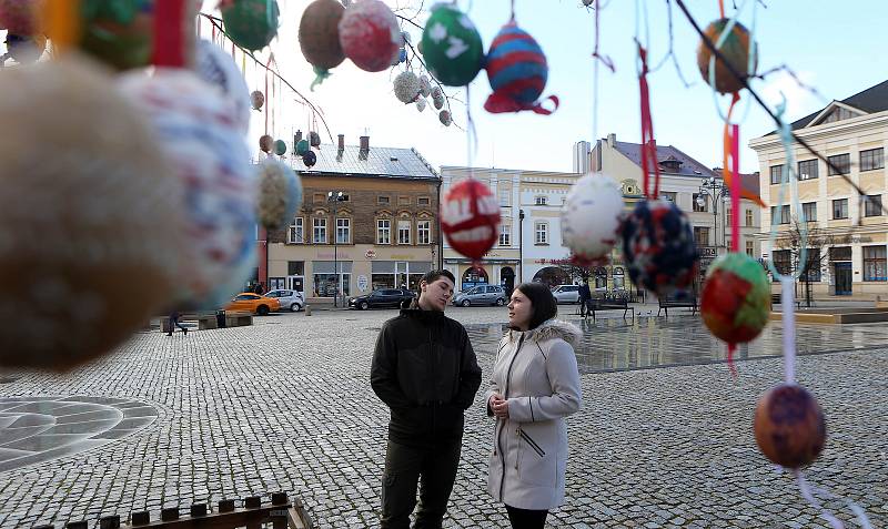 Kraslicovník na hranickém Masarykově náměstí