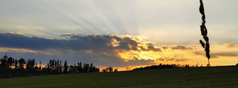 Západy slunce nad Potštátskem.