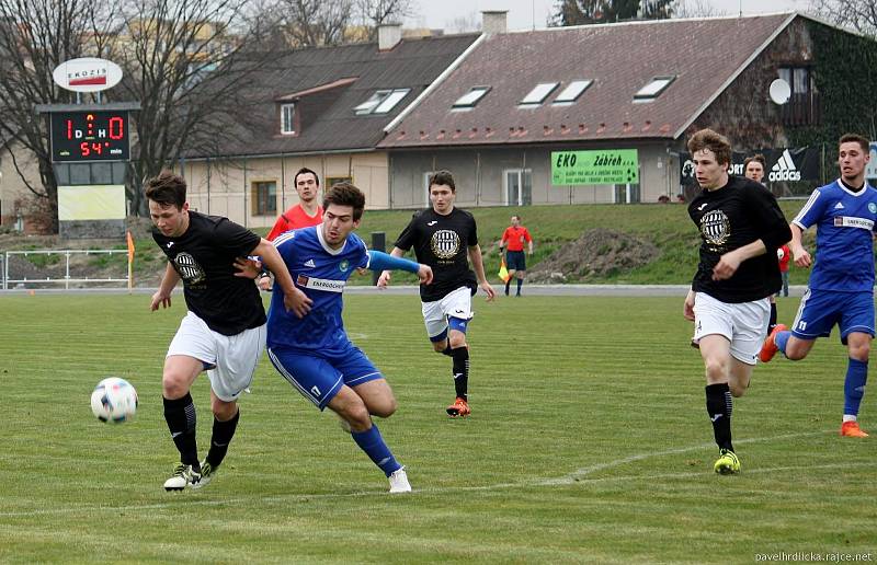 Fotbalisté Tatranu Všechovice v úvodním jarním utkání v Zábřehu