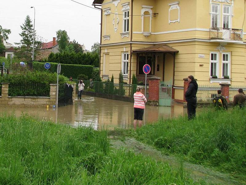 Po poledni už byla situace na Hranicku hodně vážná