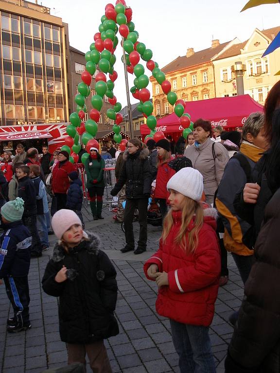 Na přerovské náměstí dorazil i Santa Claus.