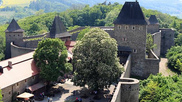 Hrad Helfštýn v sobotu 16. května 2020.