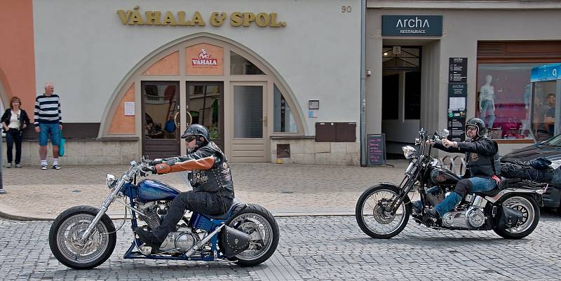 Hranická motomše pořádaná klubem Harley Owners Group