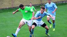 Fotbalisté Jarošova doma prohráli s Havřicemi (v zeleném) vysoko 2:6.