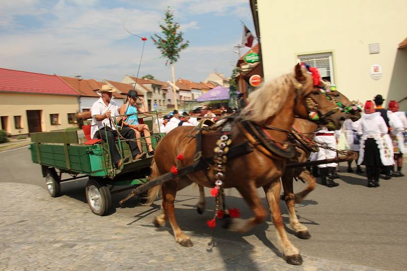 V Ostrožské Lhotě se konaly o víkendu ženáčské hody.