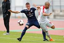 Fotbalisté Slovácka (v modrých dresech) ve středečním přípravném zápase podlehli ruskému Spartaku Moskva 0:1.