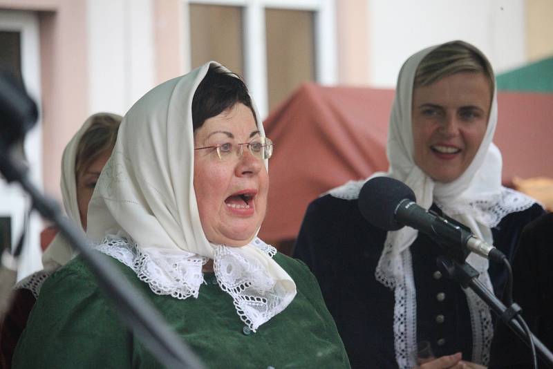 Drmolice z Polešovic byly jeden z mála sborů, který svůj program na nádvoří pod Starou radnicí nezrušil.