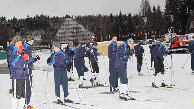 Fotbalisté Slovácka absolvují v Novém Městě na Moravě týdenní kondiční soustředění.