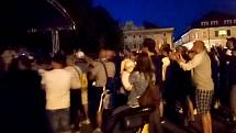 Oslavy pohárového triumfu na hlavním náměstí v Uherském Hradišti, 18. 5. 2022