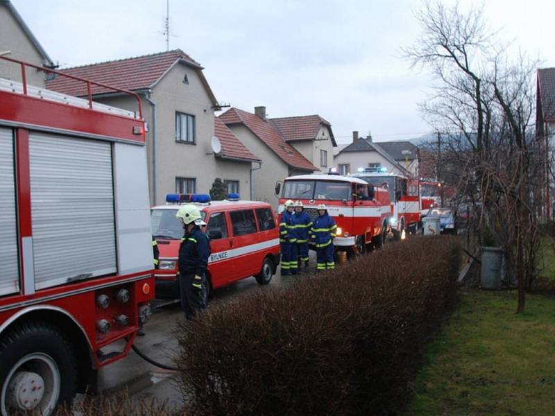 Požár plynového kotle rodinného domu v Brumově.