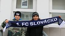 Fotbalisté Slovácka (bílé dresy) ve šlágru 15. kola FORTUNA:LIGY přehráli Spartu 4:0.