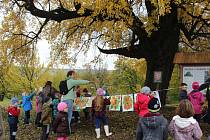 Děti oslavily Den stromů výsadbou oskeruší a jasanů