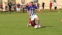 Uherský Brod - Hodonín 2:2 (0:1) Uherský Brod (v červeném).