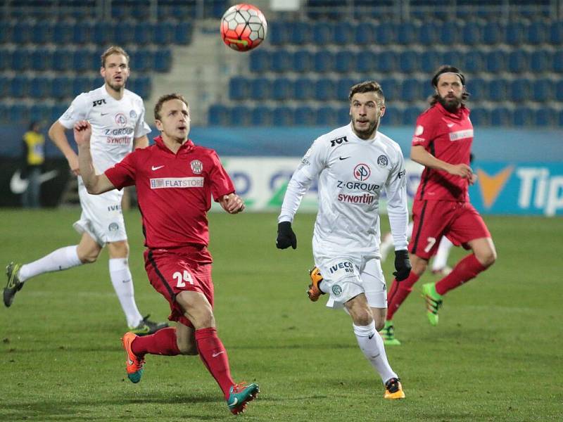 Zleva Alois Hyčka a Marek Havlík. Slovácko vs. Zbrojovka