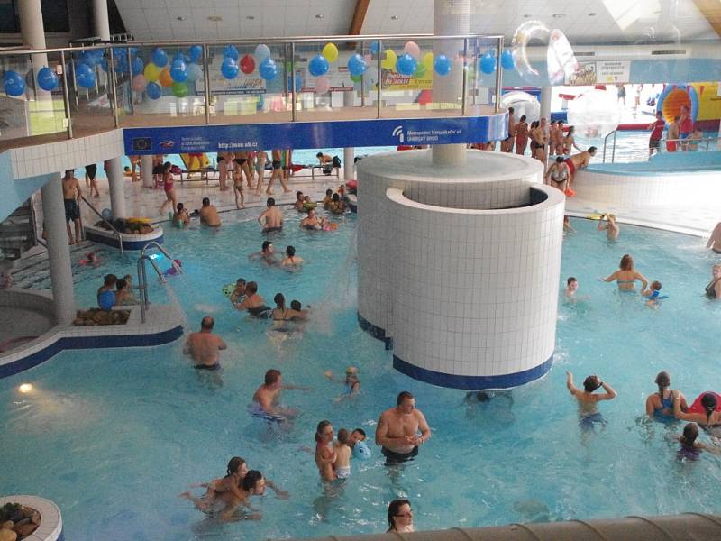 Aquapark Delfín v Uherském Brodě. Ilustrační foto.