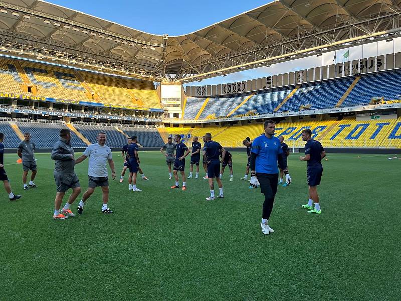 Fotbalisté Slovácka absolvovali v Istanbulu předzápasový trénink.