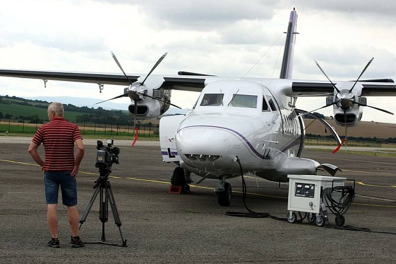 Letadlo L 410 NG firmy LET Aircraft Industries na letišti v Kunovicích.