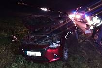 Nehoda dvou aut u Kostelan nad Moravou, 17. 11. 2023